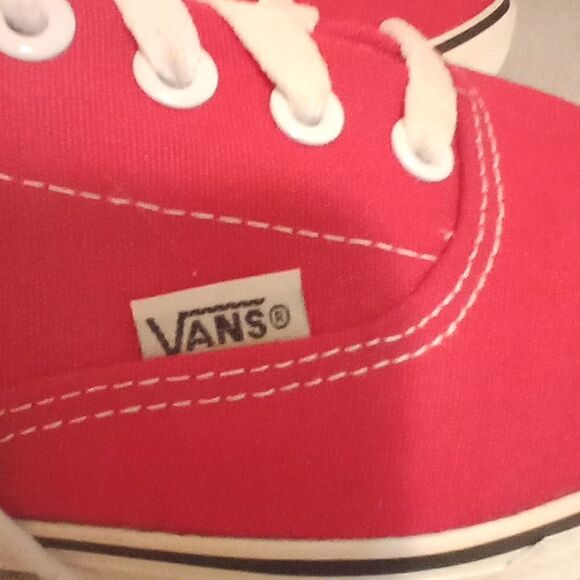 Unisex VANS OFF THE WALL RED SNEAKERS Size 43 - Picture 10 of 13
